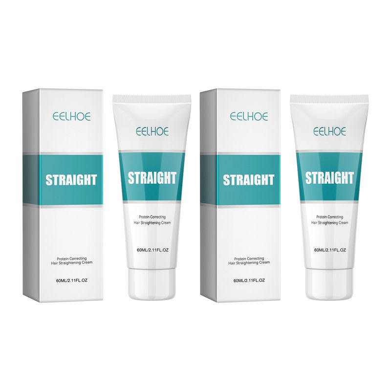 Proteinový krém na rovnání vlasů, krém na vlasy s keratinem, proti krepatění, hladké a hedvábné vlasy, regenerační krém na poškozené vlasy 60 ml_voghion.com