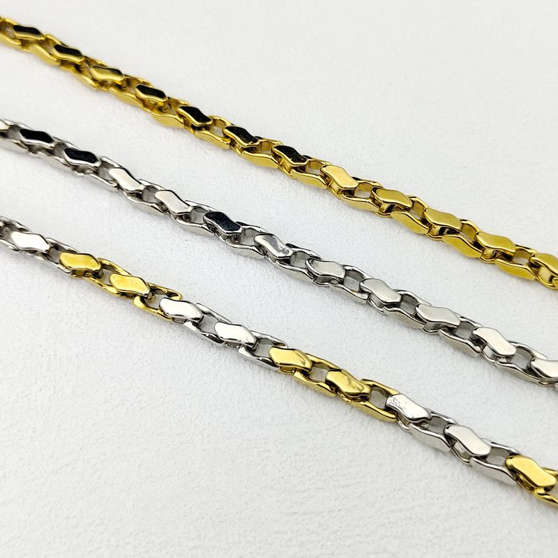 Acciaio inossidabile 6MM largo acciaio inossidabile coppia personalità Hip Hop catena braccialetto uomo_voghion.com