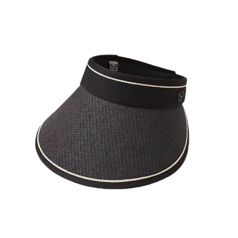 New Arrivals Foldable Fashionable Casual Straw With Protection Travel Beach UV Cycling Outdoor Sun Women Hat Suns W9A8_voghion.com