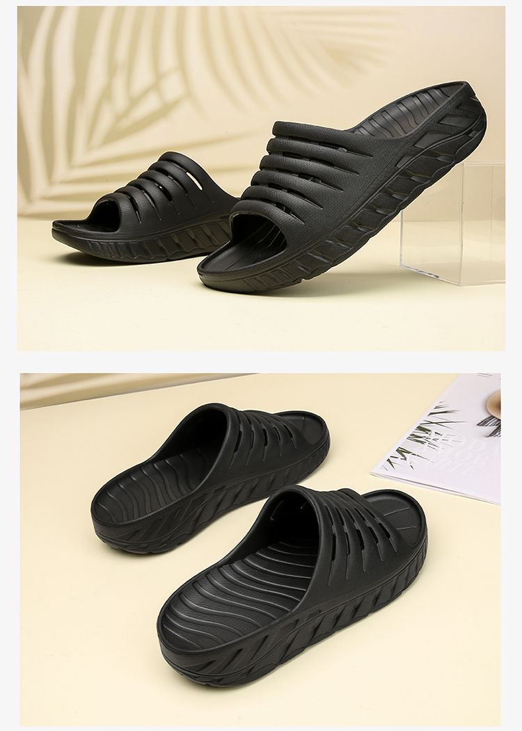2023 Waterproonti-Skid Shock Absorption Pure Color Couple Slippers_voghion.com
