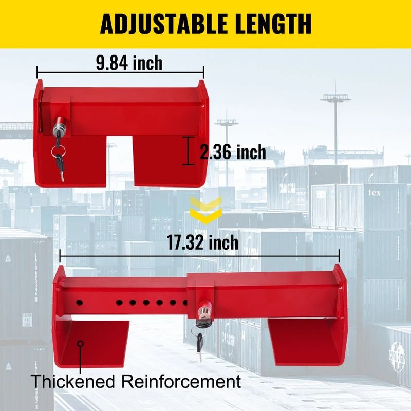 Door Accessories Truck Locking Distance Red Container Lock Shipping Powder-C Keys With 9.84-17.32 Locks Cargo Semi 2 Container_voghion.com