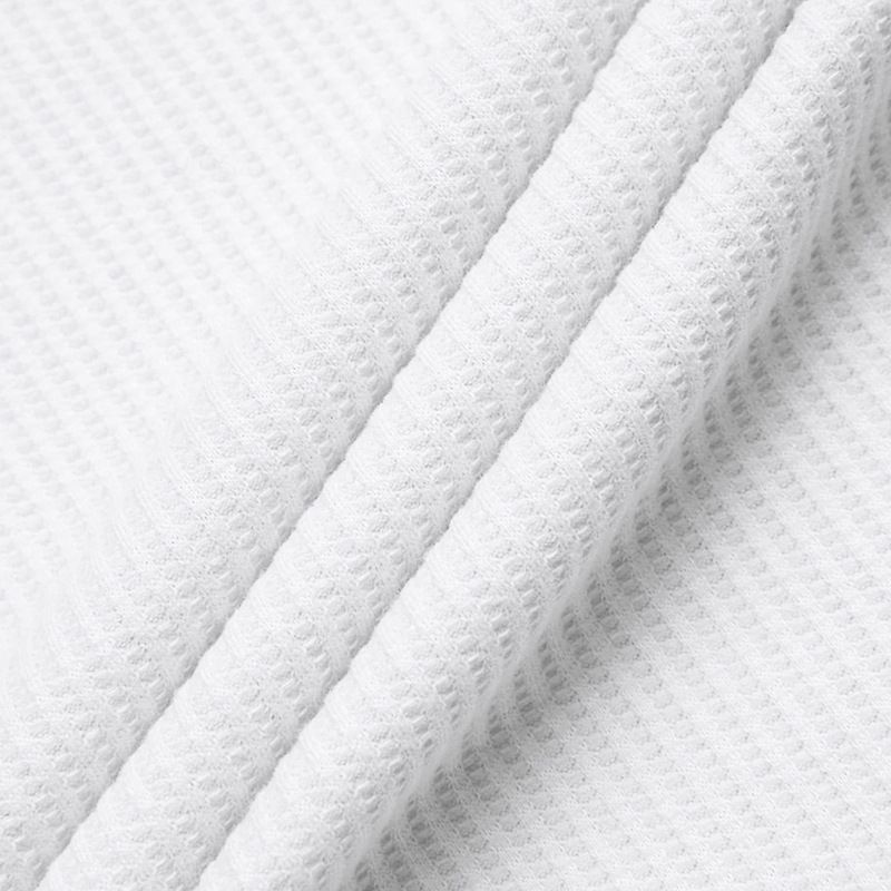 Herrenbekleidung T-Shirt Waffel-Reversknopf Slim Langarm-Poloshirt Herren_voghion.com