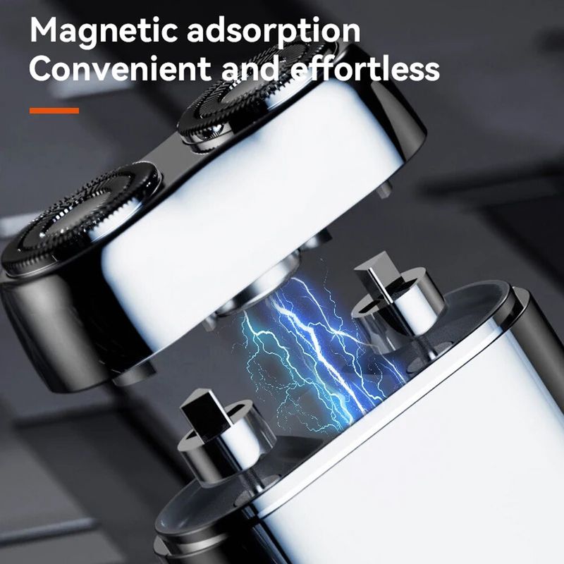 Mini-Rasierer, wiederaufladbarer elektrischer Rasierer im Taschenformat, für Männer_voghion.com