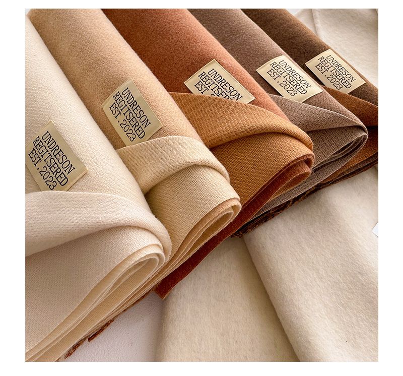 Nuova sciarpa di alta qualità 2025, versione coreana invernale da donna, versatile, in imitazione cashmere, calda, tinta unita, spessa, morbida, cerata, bifacciale_voghion.com