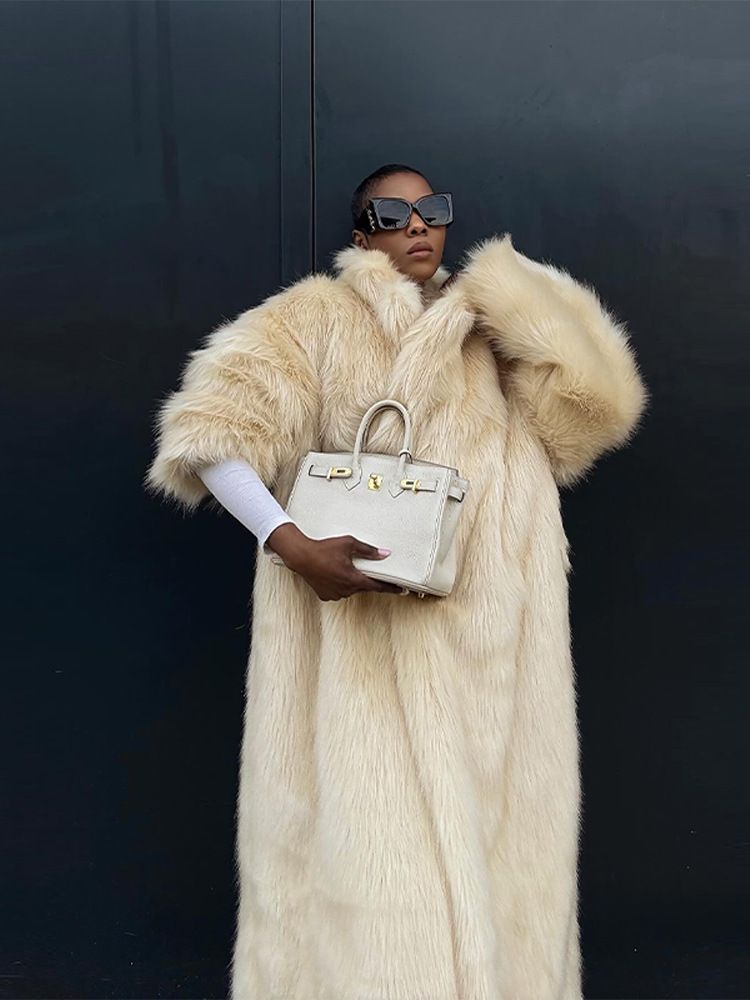 Oversized Cocoon Coat – Minimalist Longline Wool-Blend Overcoat With Dropped Shoulder Silhouette (Black/Yellow, S/M/L For Effortless Urban Layering)_voghion.com