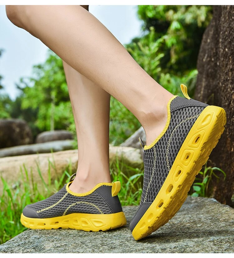 Herr Aqua Outdoor Andas Strand Lättvikt Snabbtorkande Vada Sport Vatten Camping Sneakers Skor_voghion.com