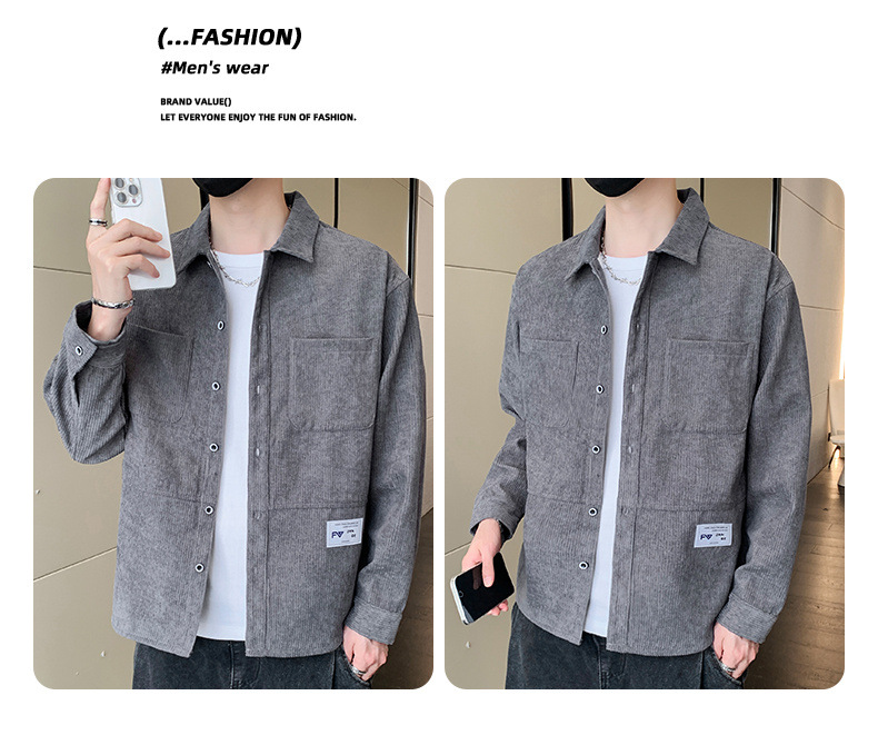 Lässige Reversjacke für Herren – Trendiger, leichter Mantel für Jugendliche | High Street Style_voghion.com
