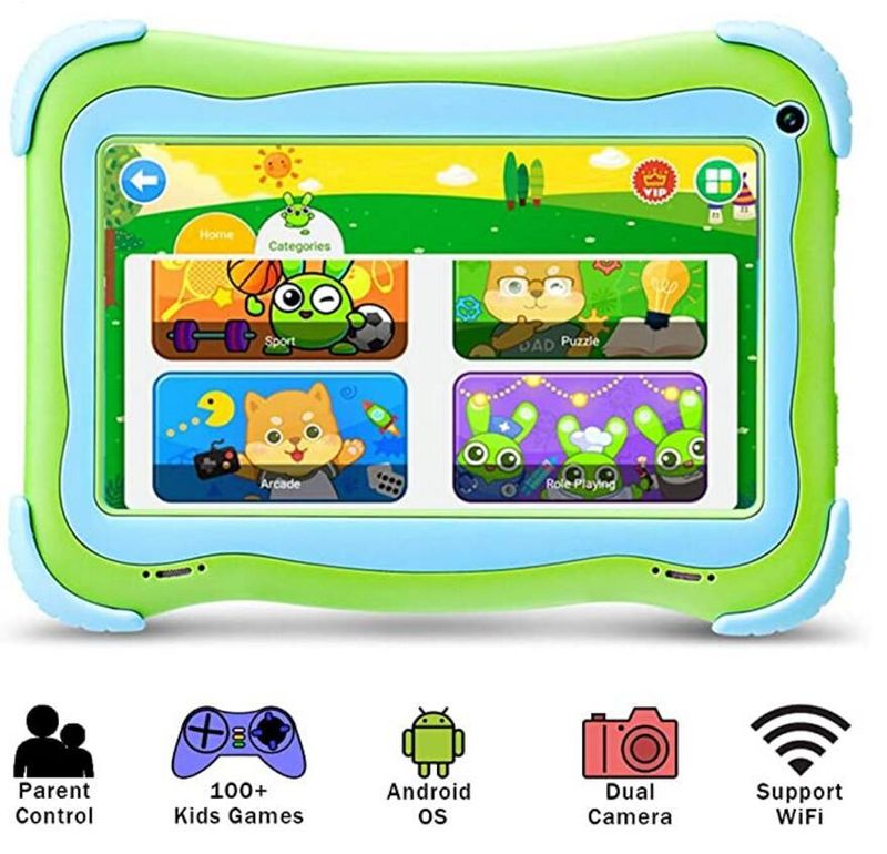 Tablets Q91 Children's Tablet 7inch Student Tablet Early Education Learning Computer HD A33 Cartoon Tablet_voghion.com