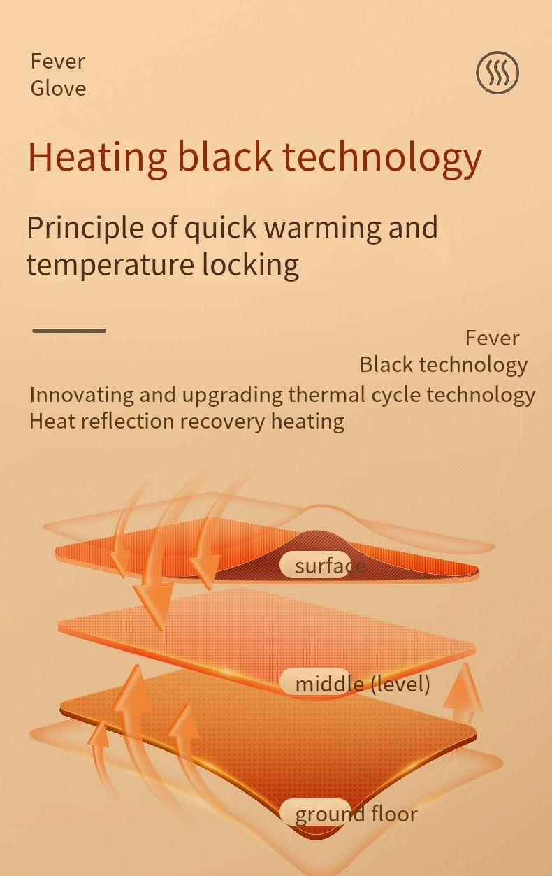 Beheizbare elektrische Handschuhe mit USB-Ladefunktion, ideal zum Radfahren für Damen und Herren, mit intelligenter Graphen-Handwärmer-Technologie für den Winter_voghion.com