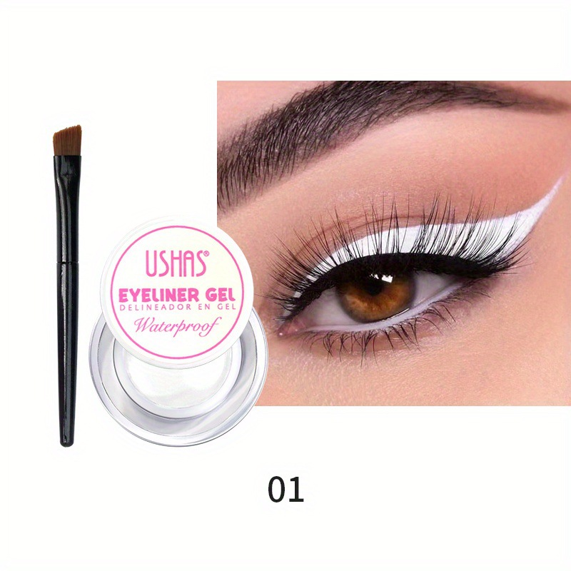 USHAS6 kleur superfijne eyeliner kwast en kleurstof wenkbrauw make-up oogschaduw crème_voghion.com