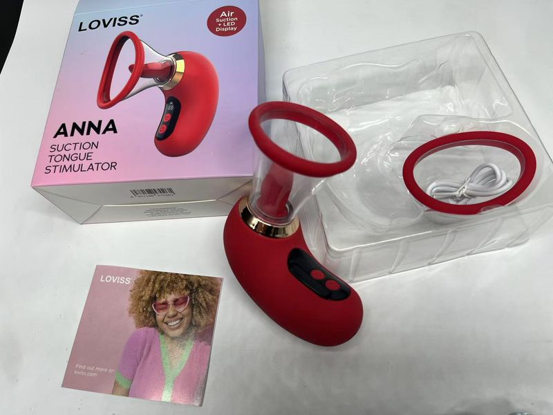 Anna Tongue LED Oral Stimulator - Ręczny wibrator łechtaczki i punktu G z trybami ssania i lizania_voghion.com