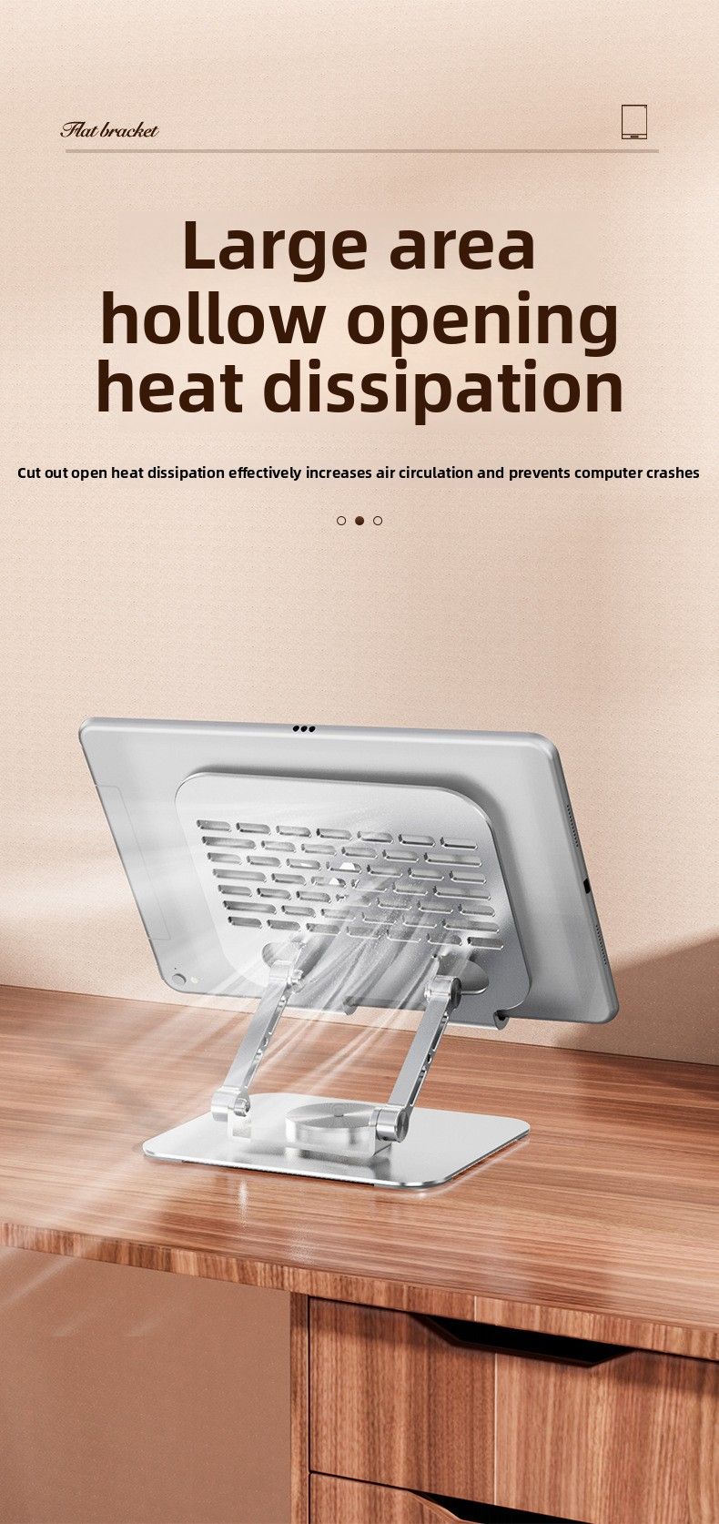 Desktop Holder, Mobile Phone Tablet, Computer Holder 360-degree Rotating Metal, High-end Lazy Live Broadcast Drama Chasing Artifact_voghion.com