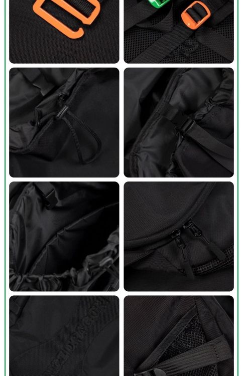 Shield Mark Outdoor Functional Sports Nylon Waterproof Schoolbag_voghion.com