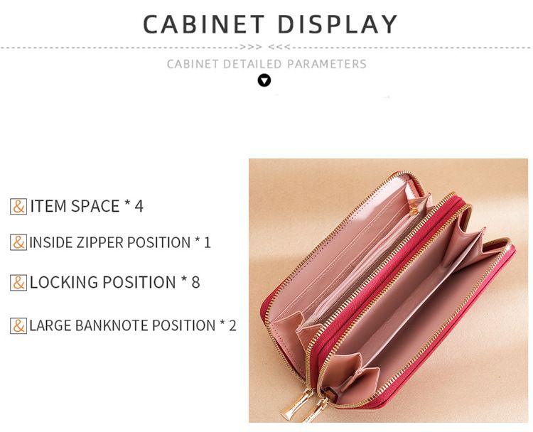 Purse Wallet Clutch Bag Women's Purse Handbag Women's Long Simple Mobile Phone Bag Multi-functional Large Capacity Fashion Wallet_voghion.com