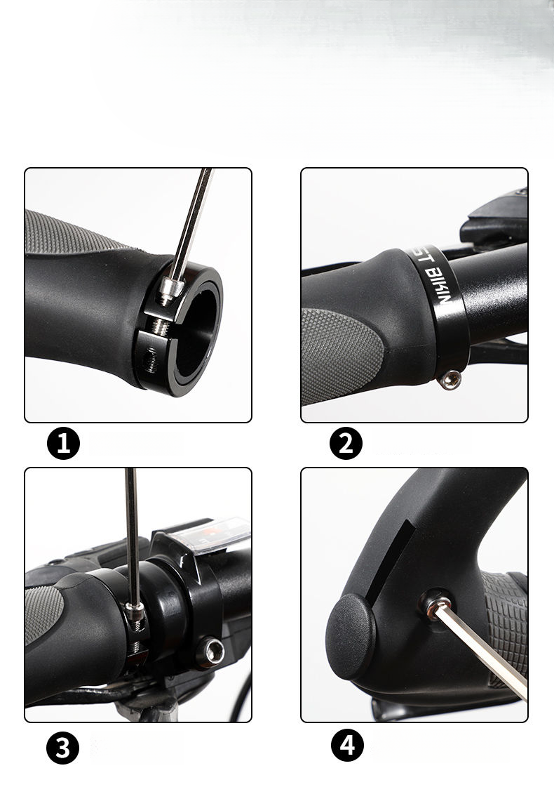 Xiqizhe Bicycle Integrated Molded Cow And Rubber Anti-Slip Sheep Horn Modified Handlebar Cover_voghion.com