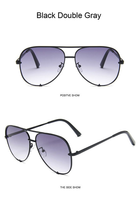 Vintage Aviation Solglasögon Kvinna Märke Designer Solglasögon Solglasögon Kvinna Retro Gradient Spegel Mode Förare Oculos De Sol_voghion.com