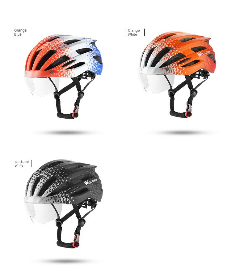West Rider Integrierte Sicherheitskappe mit Rücklichtbrille_voghion.com