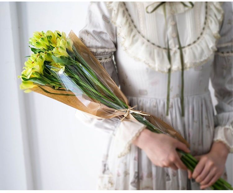 50pcs Flower Bouquet Bag Paper Bouquet Sleeve Flower Wrapping Paper Floral Bouquet Gift Packaging Supplies_voghion.com