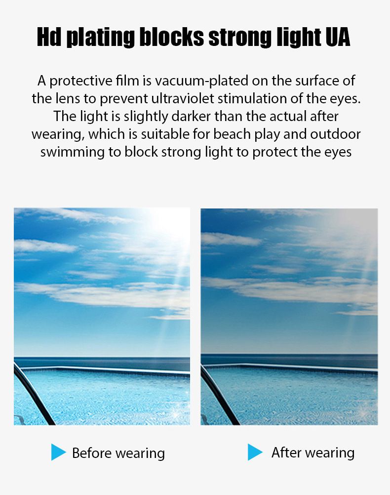 Ausgewählte Premium-Profi-Schwimmbrille aus Silikon mit Antibeschlag-Effekt, wasserdicht, HD-galvanisiert, für Erwachsene_voghion.com