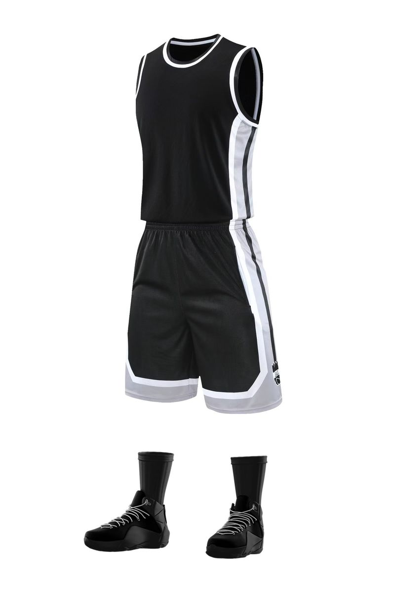 Ensemble de maillot de camp d'entraînement de basket-ball, combinaison de basket-ball d'été, uniforme d'équipe de compétition universitaire pour hommes_voghion.com