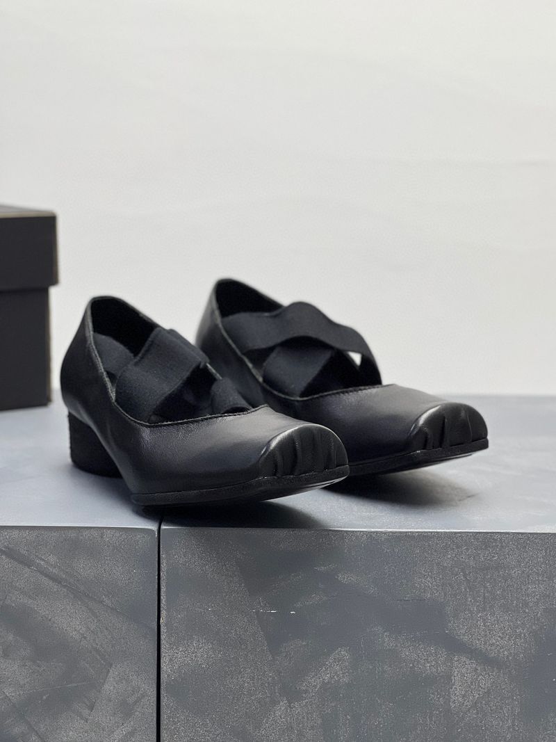 <Top Version>Handmade Old Washed Cowhide Mary Jane Ballet Shoes Women's Pig Nose Genuine Leather, Follow Up_voghion.com