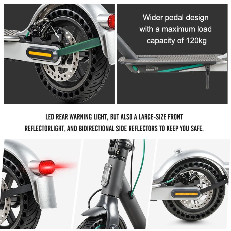 083 Monopattino elettrico pieghevole portatile a due ruote da 8,5 pollici per adulti con marchio condiviso_voghion.com