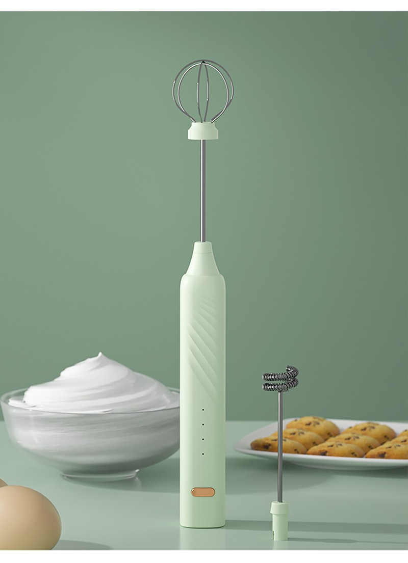 1 PCS Schneebesen Elektrische Handheld Dreh Ei Schneebesen Kaffee Aufschäumen Zauberstab Cappuccino Mixer-düse USB Tragbare Küche Werkzeuge_voghion.com