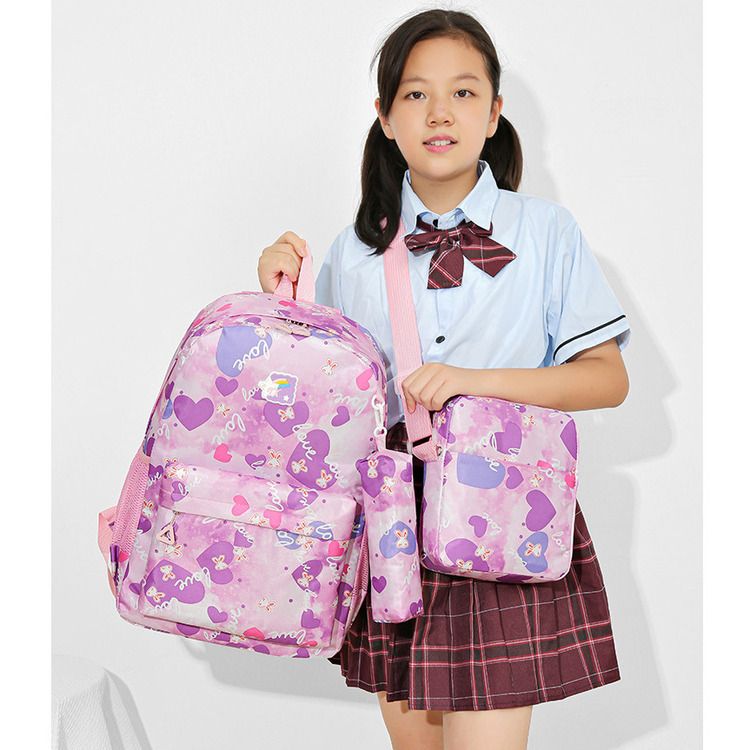 New Three Piece Backpack Sweet And Cute Casual Travel Backpack With Large Capacity For Primary And Secondary School Students_voghion.com