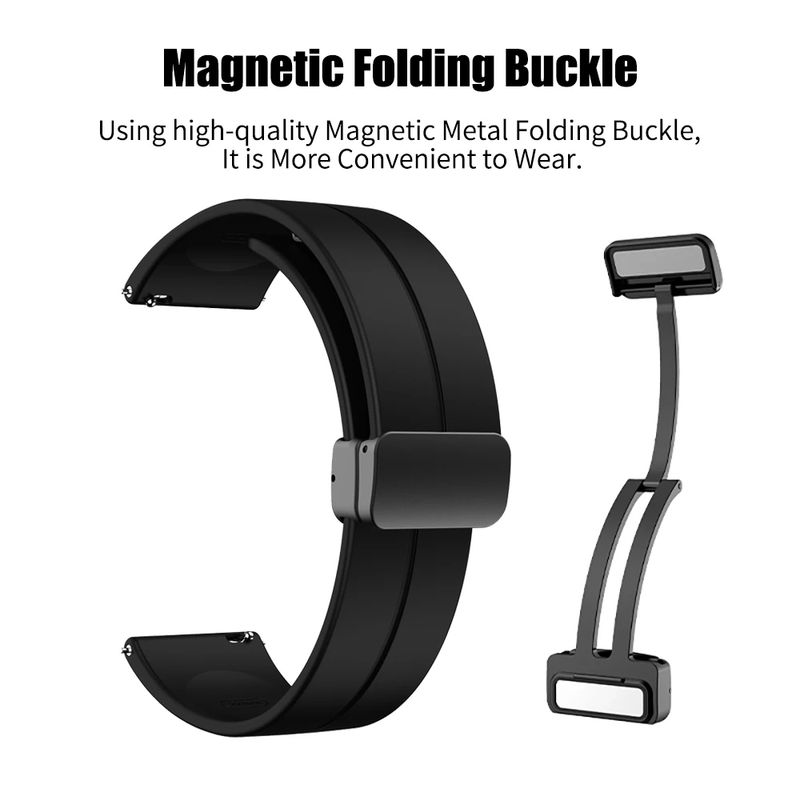Silikonski remen za Xiaomi Redmi Watch 5 Active Redmi Watch 5 Lite Sports 20mm 22mm magnetska kopča remen Correa Accesorios_voghion.com
