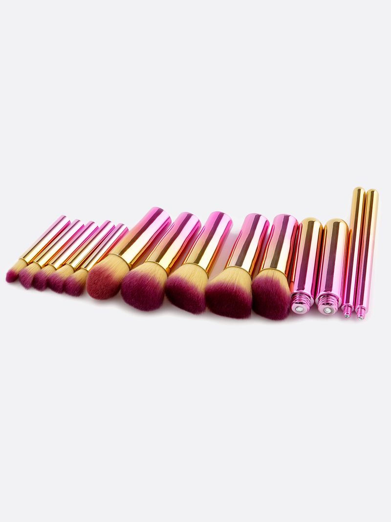 Set di 10 pennelli per trucco rimovibili multicolori_voghion.com