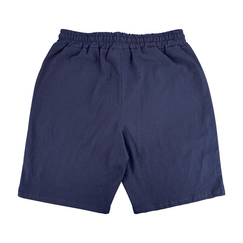 Ensemble short d'été style américain pour homme, chemise à capuche et manches courtes en lin, style décontracté, idéal pour la plage_voghion.com