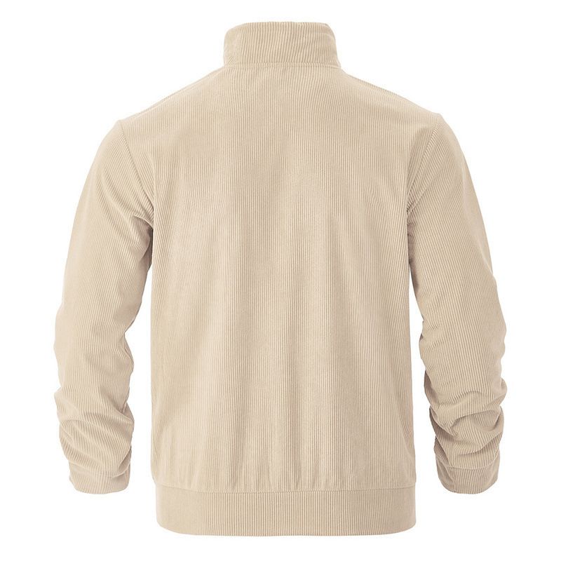 Men's Corduroy Jacket – Single-Breasted Notch Lapel, Breathable & Wrinkle-Resistant, Multi-Pocket Casual Blazer (S-XXXL, Autumn Essential)_voghion.com