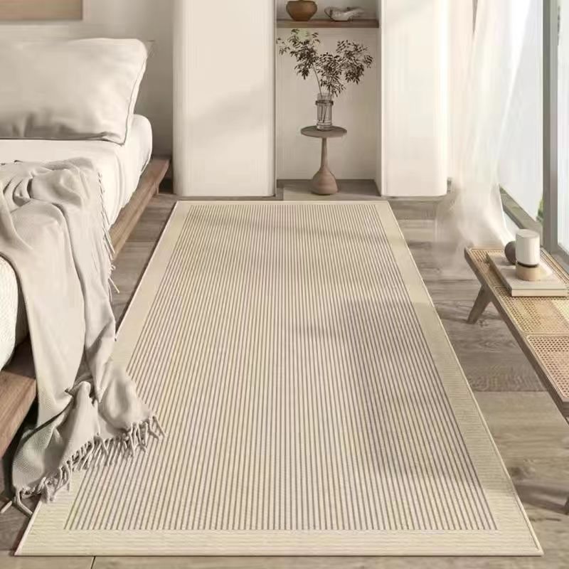 French Line Cashmere Carpet Bedroom Bedside Blanket Modern Simple Tatami Cool Bay Window Mat Soft And Comfortable_voghion.com