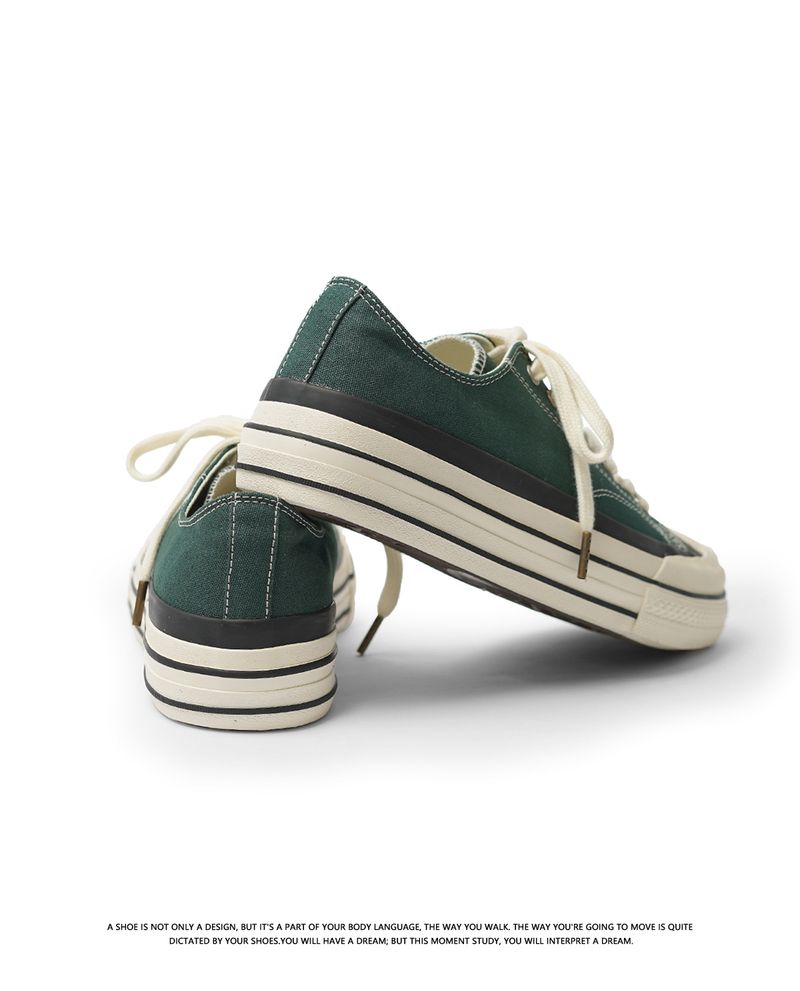 2024 novos sapatos brancos masculinos e femininos com sola grossa e respirável, lona com aumento de altura e cano baixo, da moda, japoneses e_voghion.com