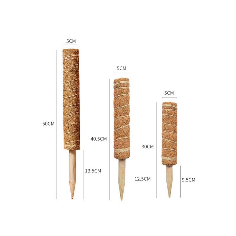Plant Vine Traction Climbing Column, Natural Coconut Palm Rod 30cm/40cm/50cm, Can Be Freely Combined And Spliced_voghion.com