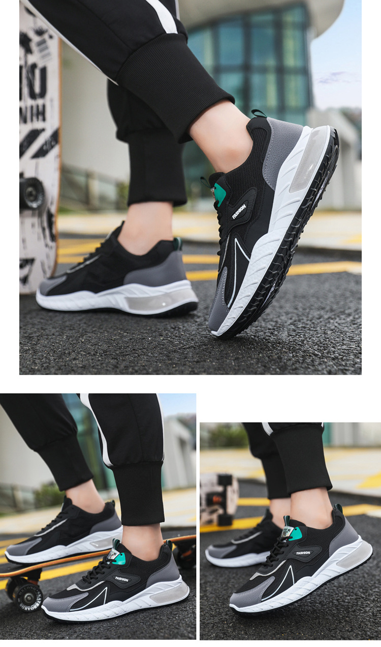 2024 Neue Network Sports Leichte Laufschuhe mit weicher Sohle Trendy Casual Vielseitige Herrenschuhe_voghion.com
