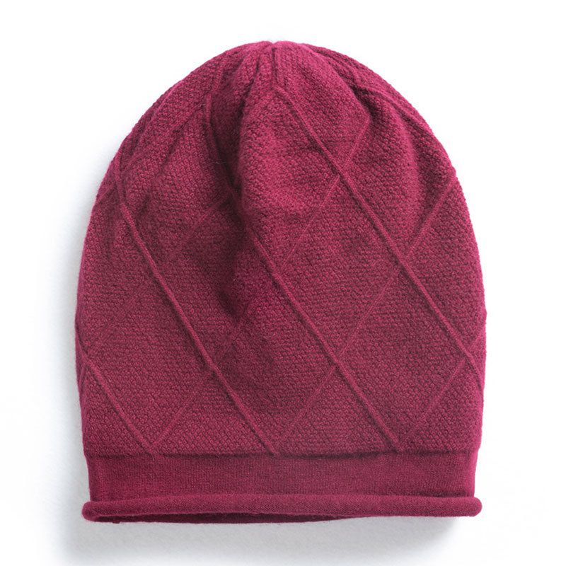 Cappello da donna in maglia di lana multifunzionale alla moda autunno/inverno con paraorecchie, basco casual e largo._voghion.com