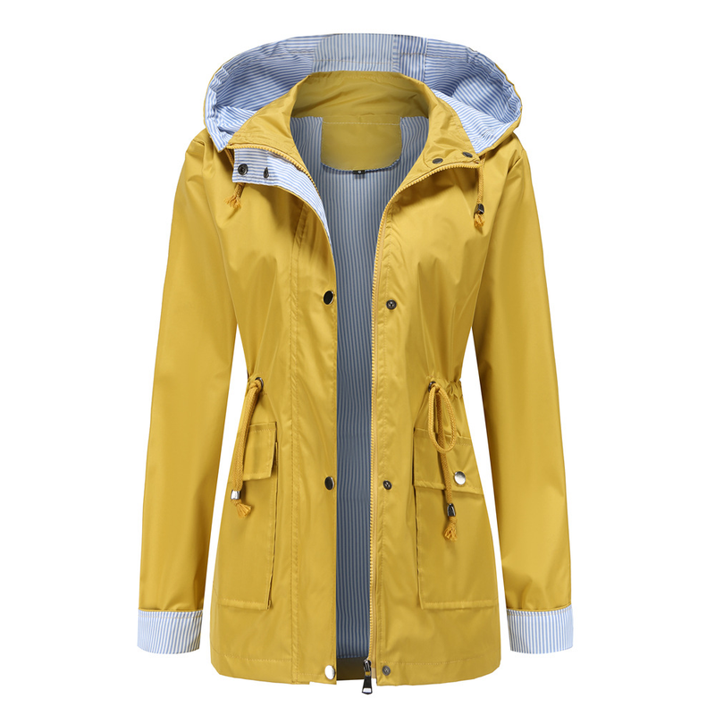 Damenbekleidung neue Herbst- und Winterjacke mit abnehmbarer Kapuze, Windjacke für Damen, große Damenjacke, Regenmantel_voghion.com