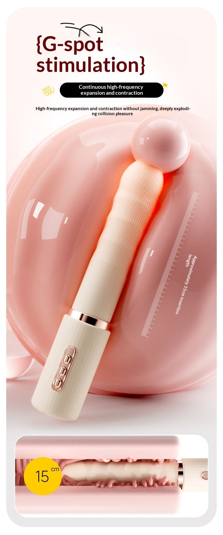 LuvBox Ji Yu Vibrator Telescopic Machine APP Remote Control Adult Sex Female Masturbation Toys_voghion.com