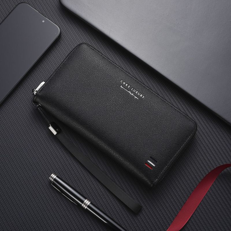 New 2025 Men's Multi-Card Slot Casual Long Wallet Large Capacity Clutch Phone Coin Purse_voghion.com