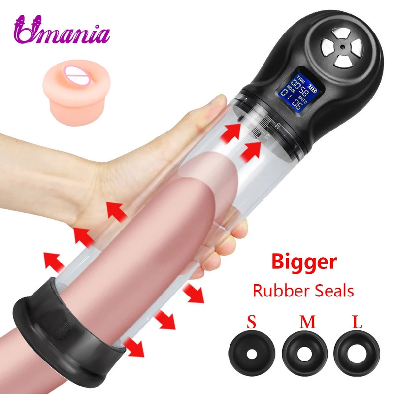 Pompa per vuoto pompa maschio per pompe di ingrandimento automatiche Giocattoli sessuali per uomini Adulti Strumenti di allenamento più grandi per cazzi_voghion.com