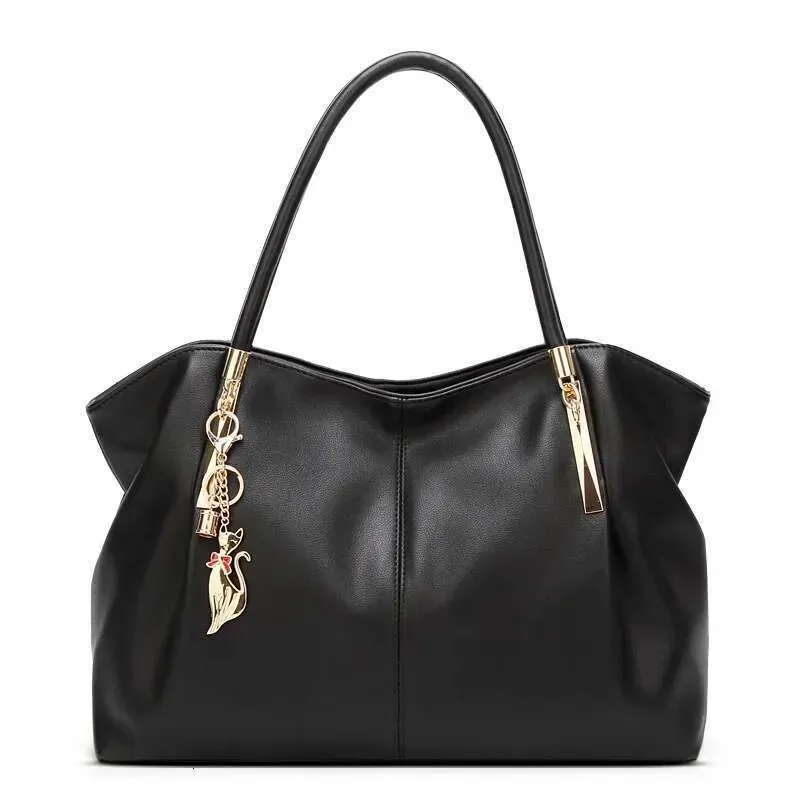 Designer 2025 Fashionable Versatile And Elegant Tote Large Capacity Pu Satchel Shoulder With Metal Decoration Travel Bag_voghion.com