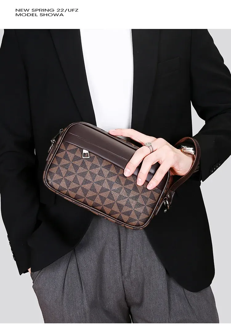 2025 New Outdoor Beach Single-shoulder Crossbody Trendy Texture Casual And Fashionable Printed Men's Backpack Small_voghion.com