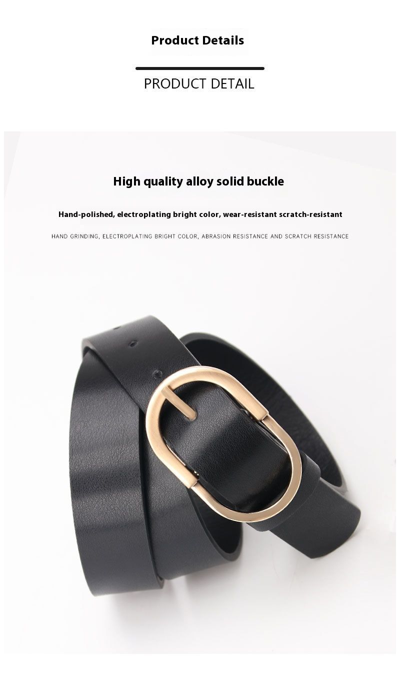 Neuer minimalistischer und vielseitiger modischer Damengürtel mit Nadelschnalle, lässiger koreanischer Gürtel, dekorativer Jeansgürtel für Damen_voghion.com