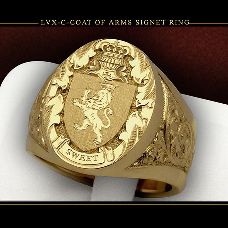 Anello da uomo con stemma a forma di corona, scudo, leone, incisione reale, stile hip hop, punk rock, moda di strada_voghion.com