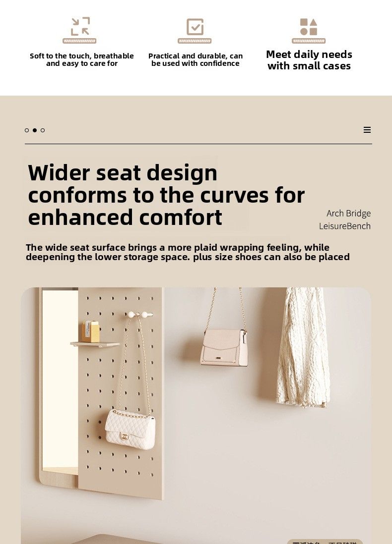 Home Changing Simple Living Storage Entrance Soft Cushion Shoe Rack Dressing Room Sofa Stool_voghion.com