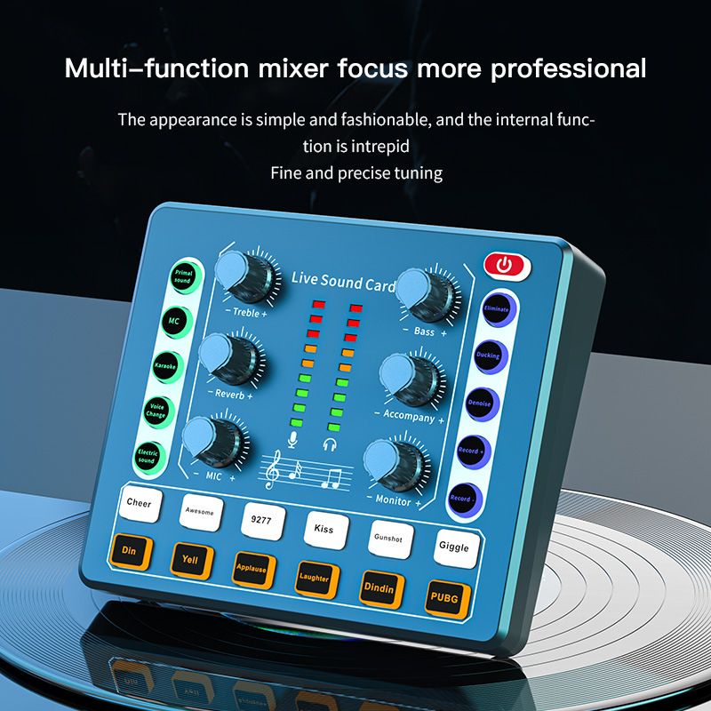 M8 English Version Sound Card Live Streaming Dedicated Full Set Various Instruments Optional 48v Microphone Compatible With Comput_voghion.com