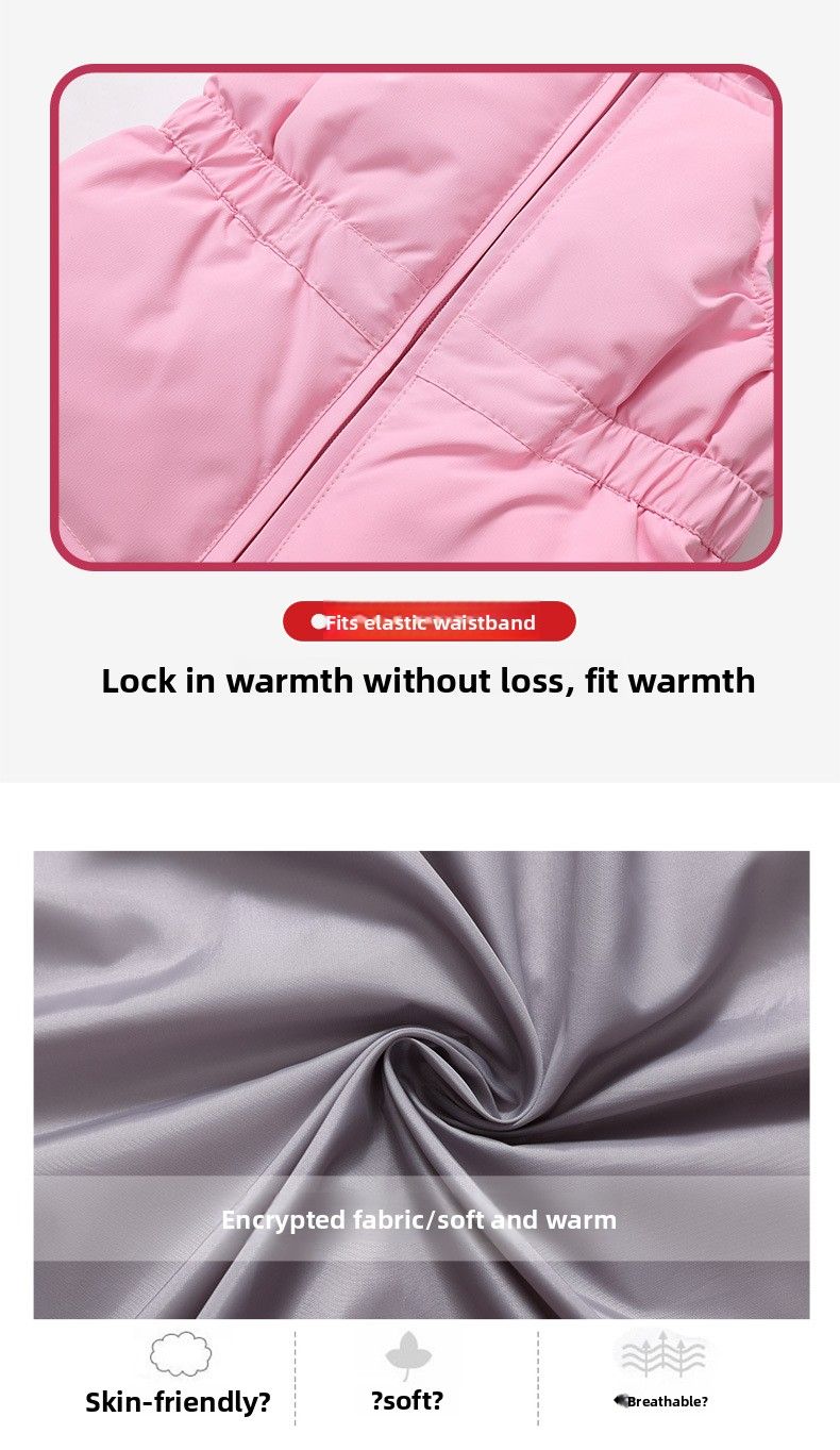 Piumino per bambini 2025, neonato, 1-5 anni, ragazzi e ragazze, nuovo set invernale in due pezzi, top + tuta_voghion.com