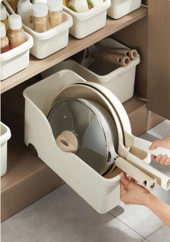 【Hedou C】 Keukenopslag, multifunctionele plastic keukenkast voor huishoudelijk gebruik, diverse koelkastartikelen_voghion.com