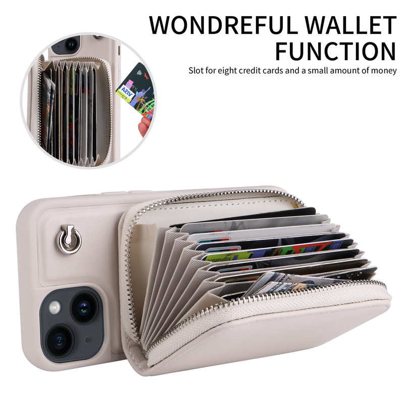 Mobile phone case for Apple 14promax mobile phone case iphone13 anti-fall shell 12 card 15plus crossbody 11 mobile phone case_voghion.com